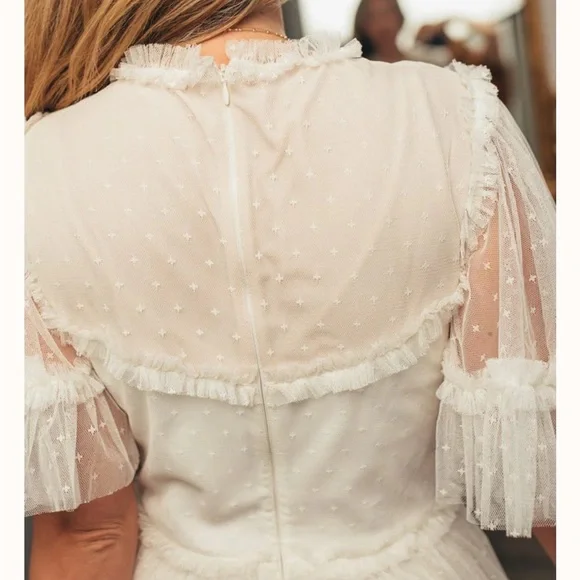 Whimsical White Tulle Dress by Ivy and Co. - Picture 3 of 6